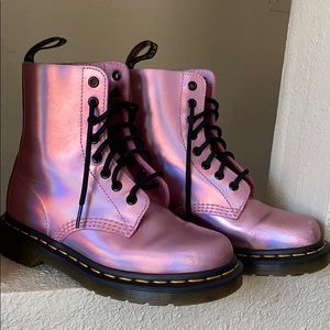 Dr. Martens pink boots